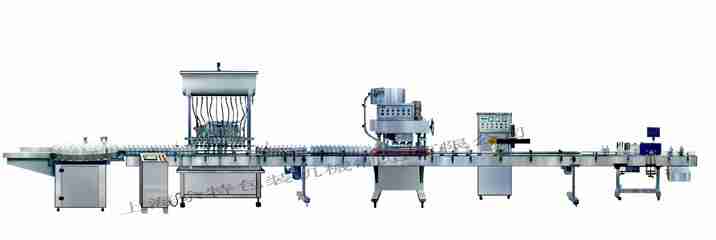 GZF-12L灌装线直列式装机、自动锁盖机、铝箔封口、贴标灌装线